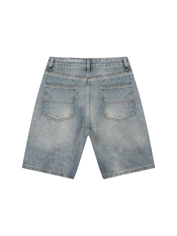 Men's Vintage Wash Denim Shorts