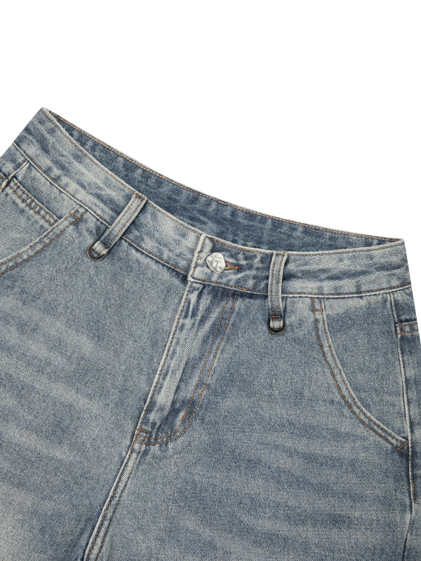 Men's Vintage Wash Denim Shorts