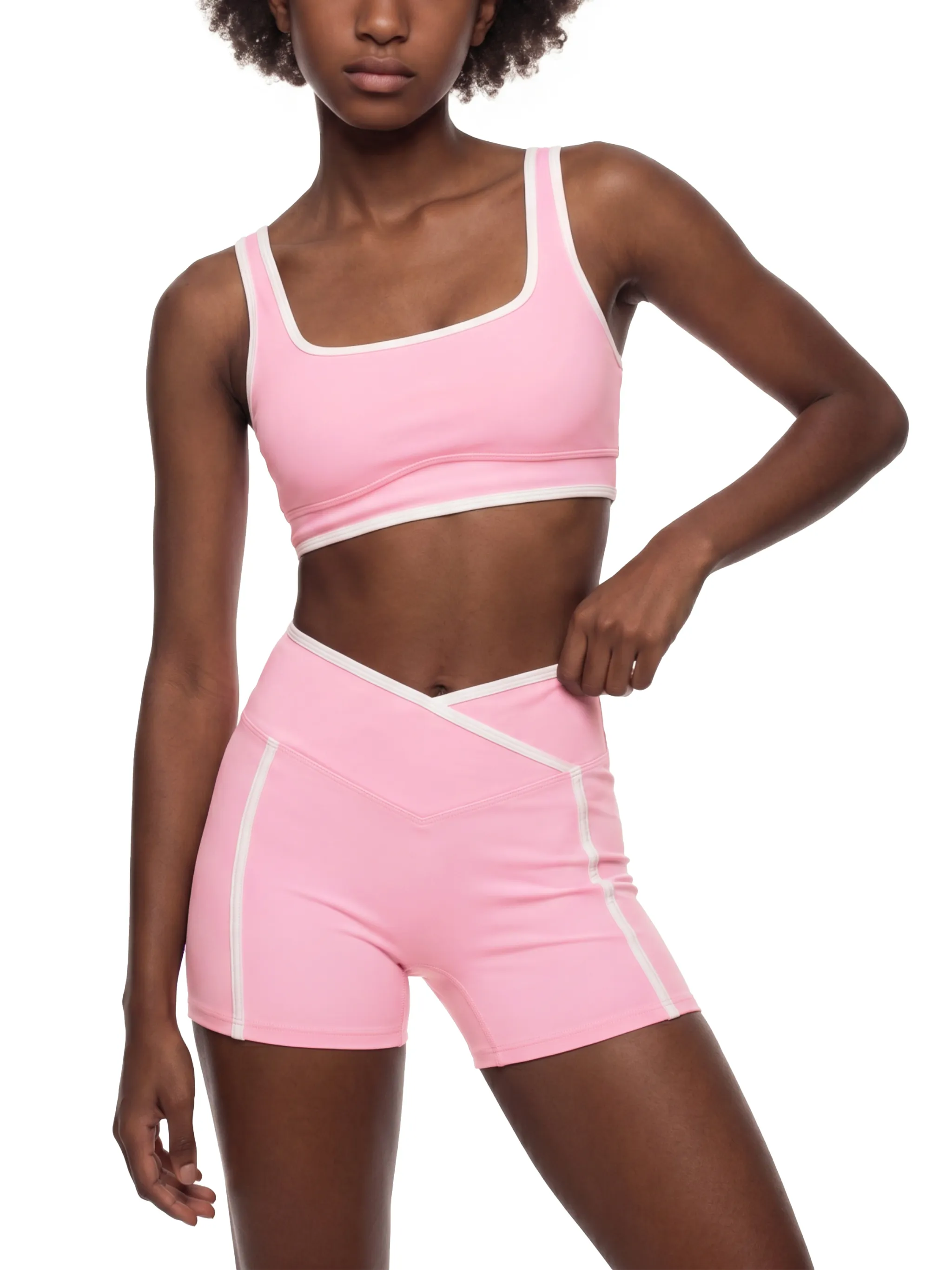 Women's Color Block Yoga Sports Bra
