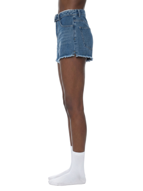 Women’s Vintage Wash High Rise Denim Shorts