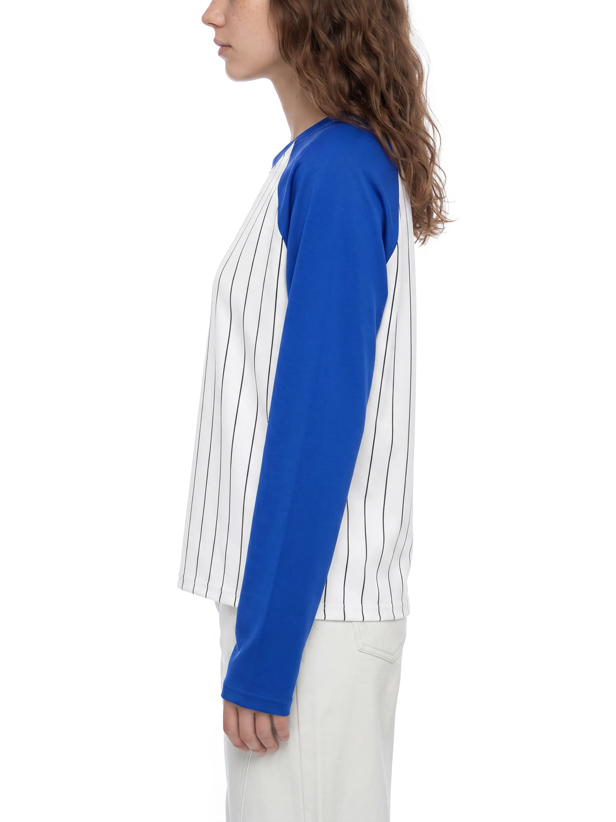 Unisex Striped Raglan Long Sleeve T-Shirt