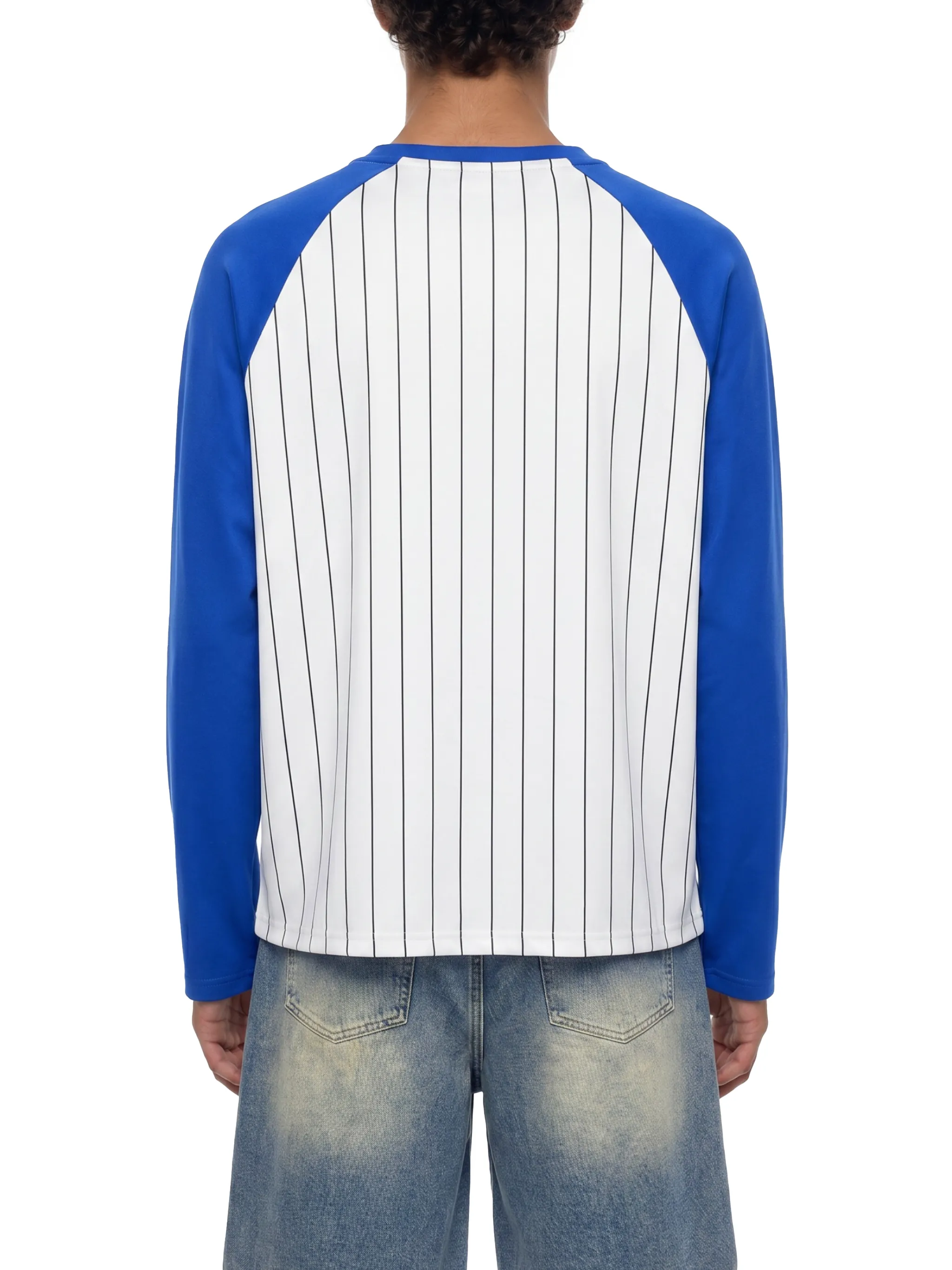 Unisex Striped Raglan Long Sleeve T-Shirt
