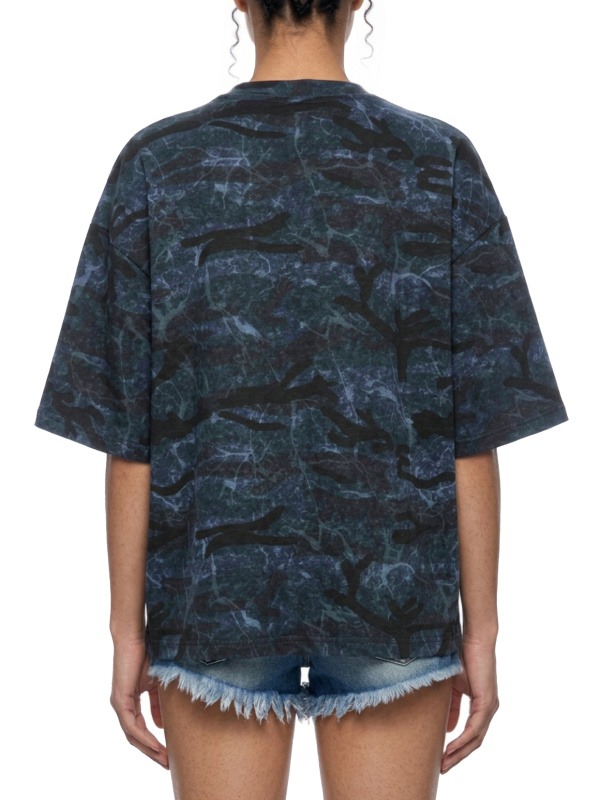 Unisex Boxy Camo Print T-Shirt