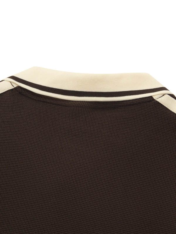 Unisex Color Block Polo Shirt