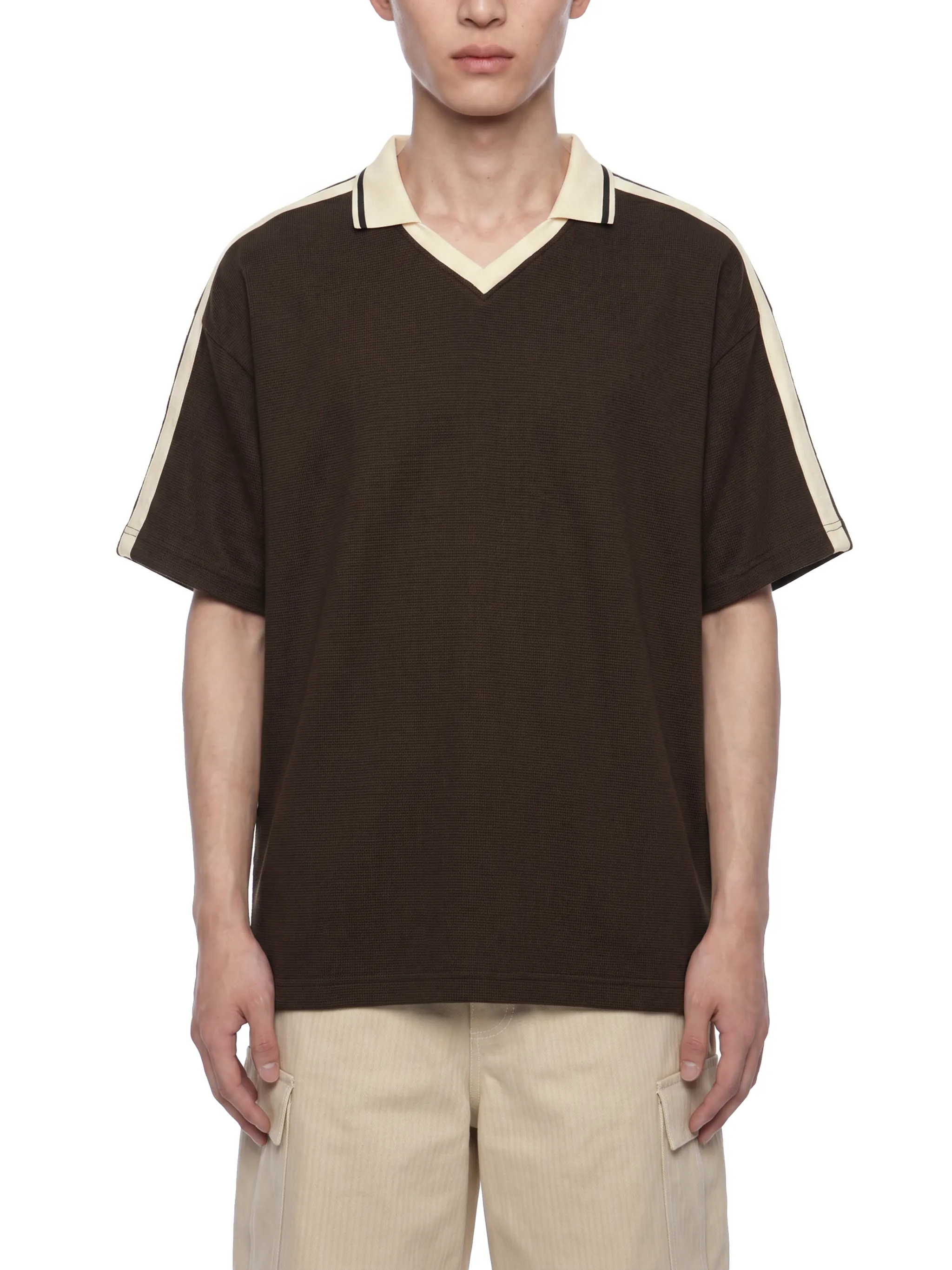 Unisex Color Block Polo Shirt
