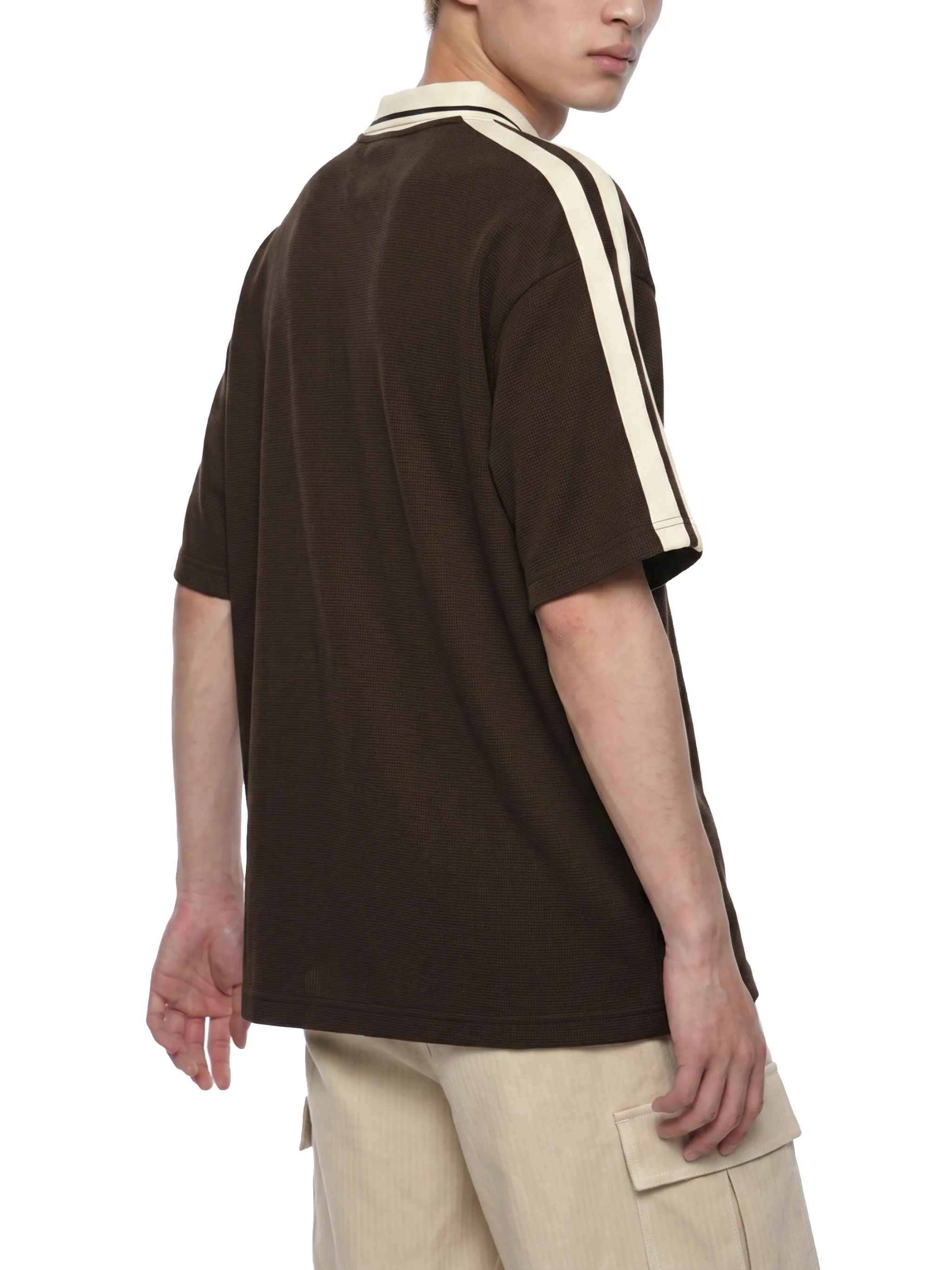 Unisex Color Block Polo Shirt
