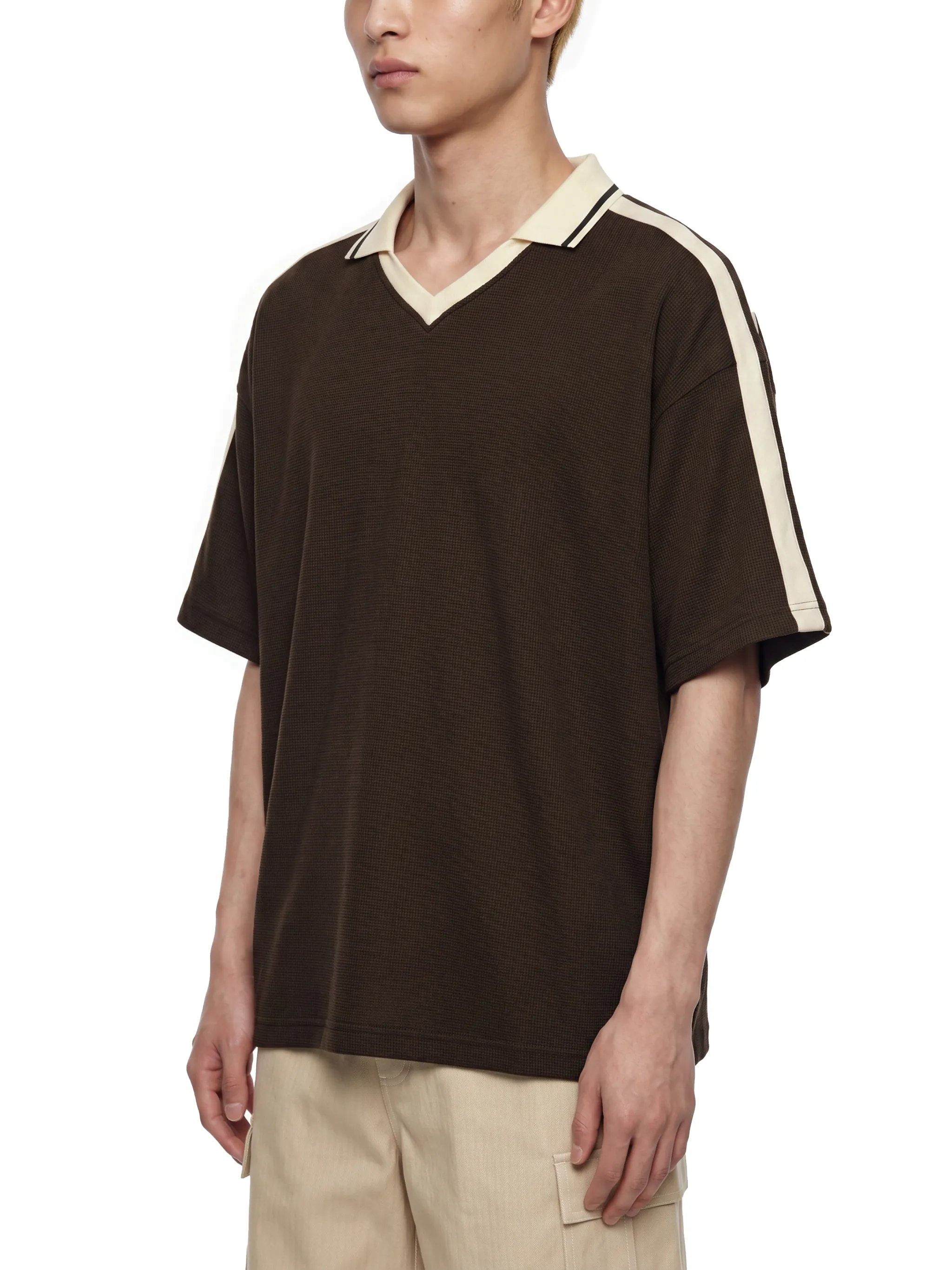 Unisex Color Block Polo Shirt