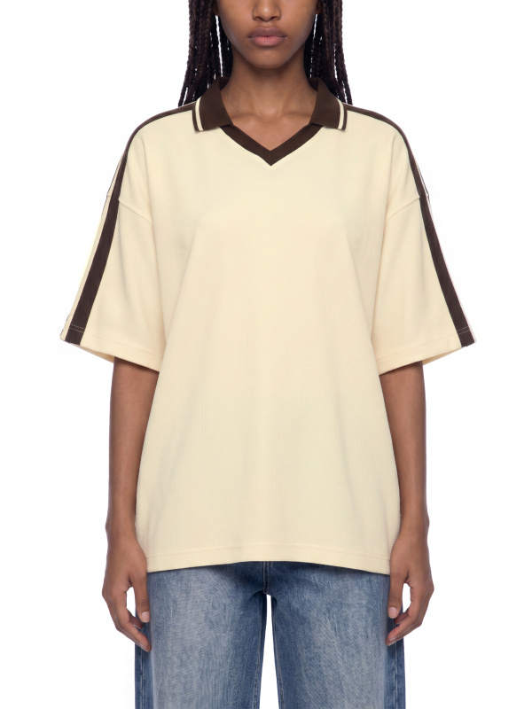 Unisex Color Block Polo Shirt