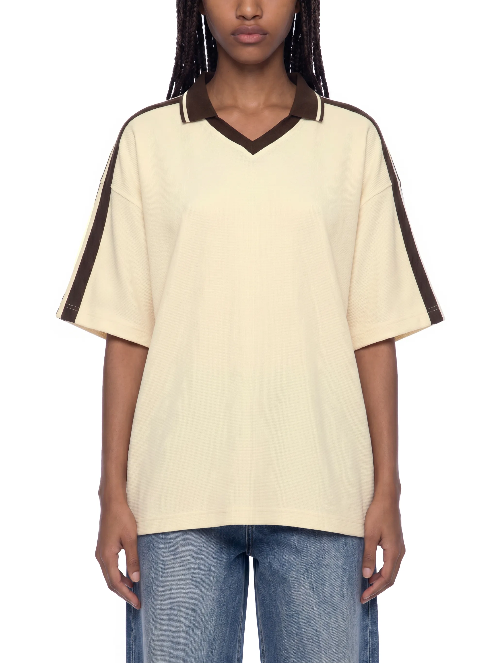Unisex Color Block Polo Shirt
