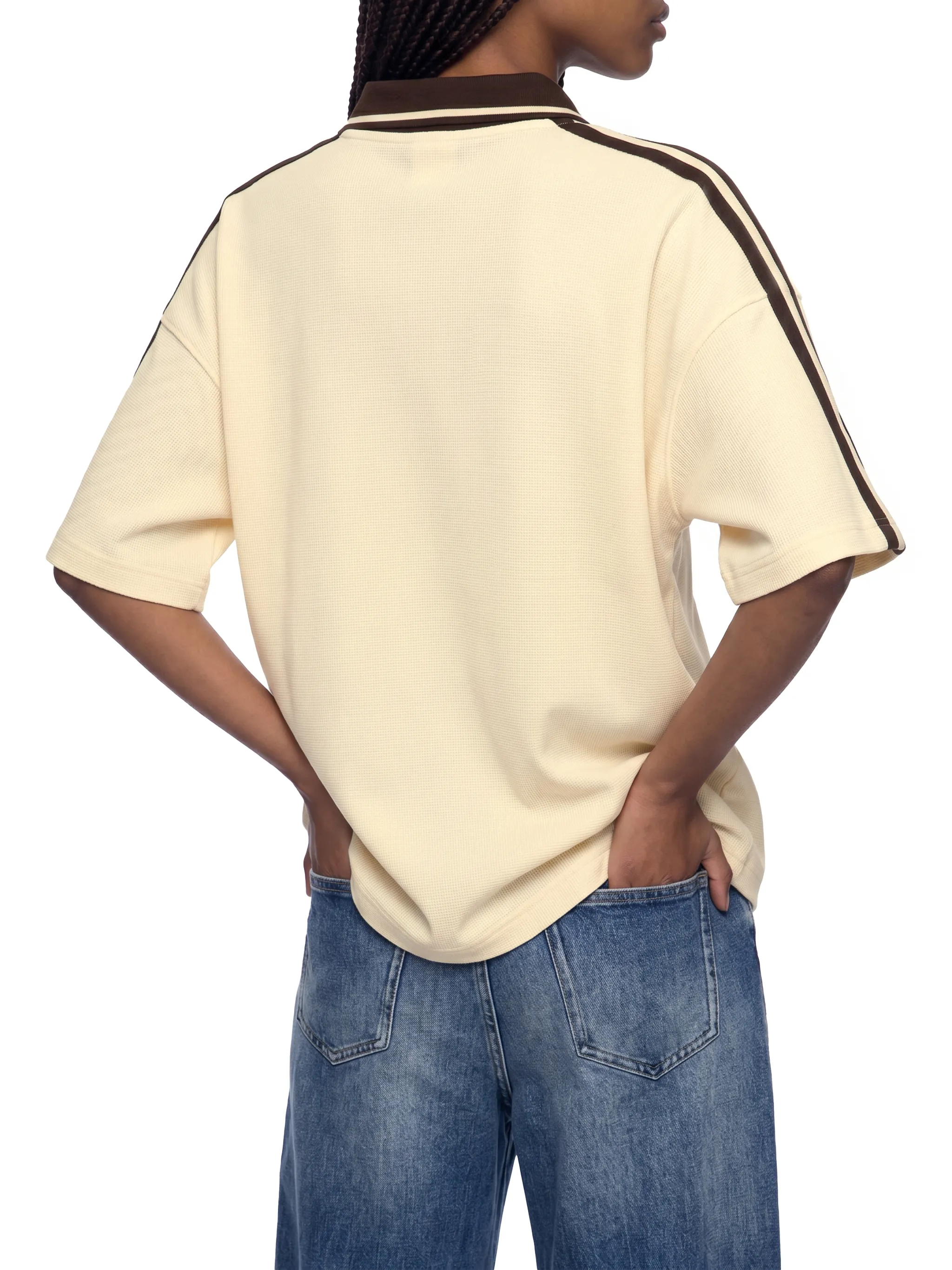 Unisex Color Block Polo Shirt