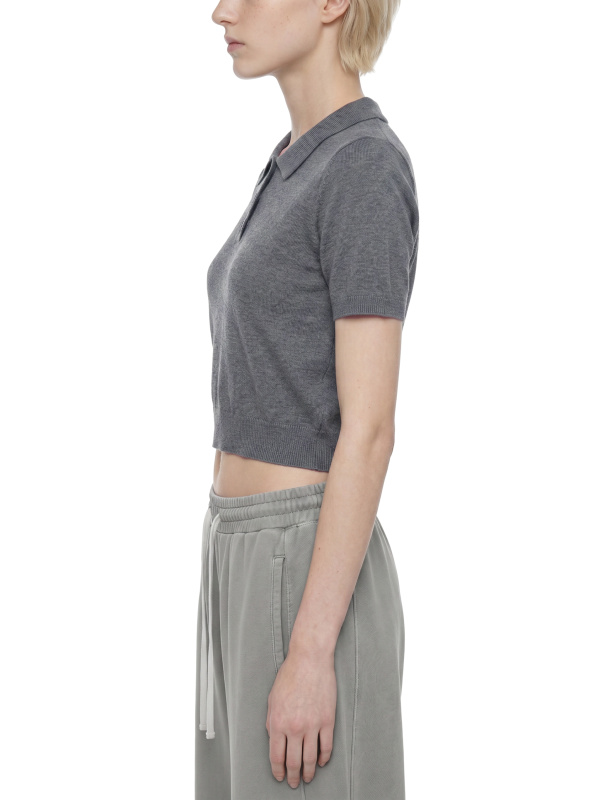 Women’s Knit Cotton Polo Shirt