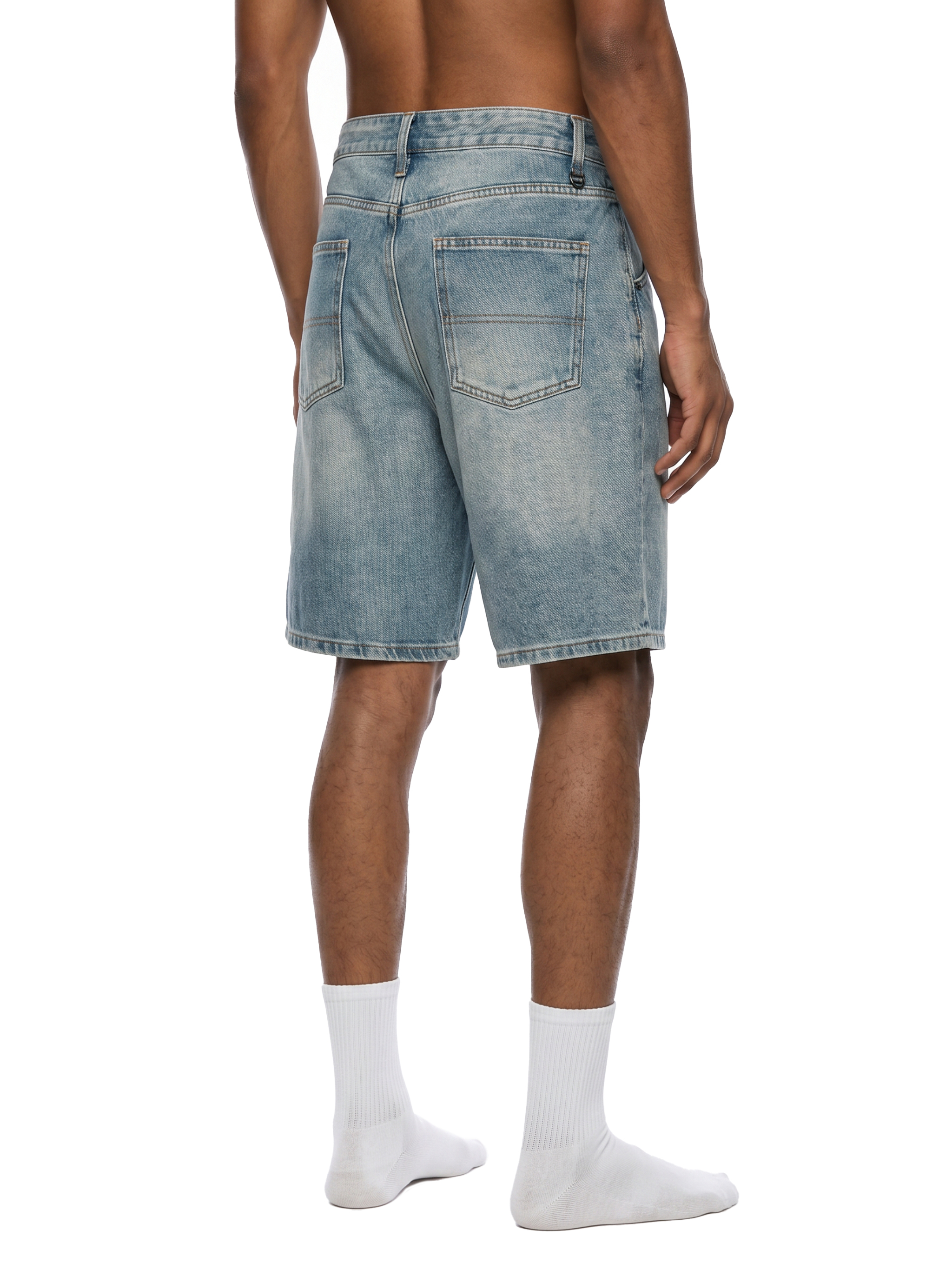 Men's Vintage Wash Denim Shorts #MB0020 | TAPSTITCH