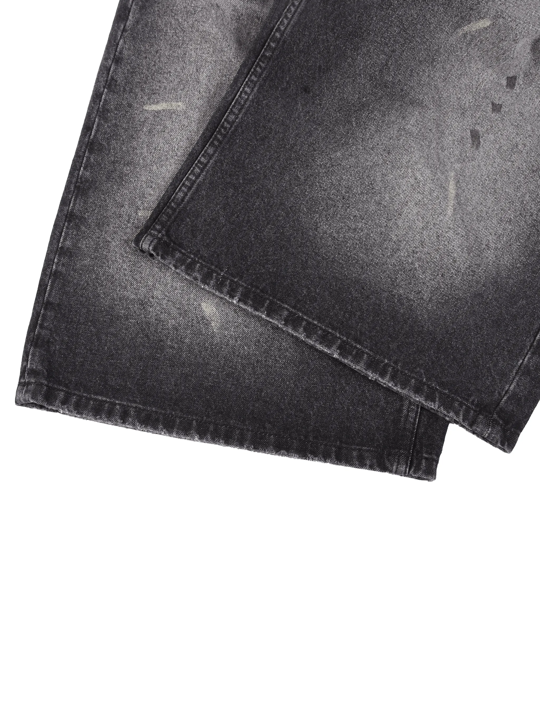 Men’s Vintage Wash Wide Leg Denim Shorts