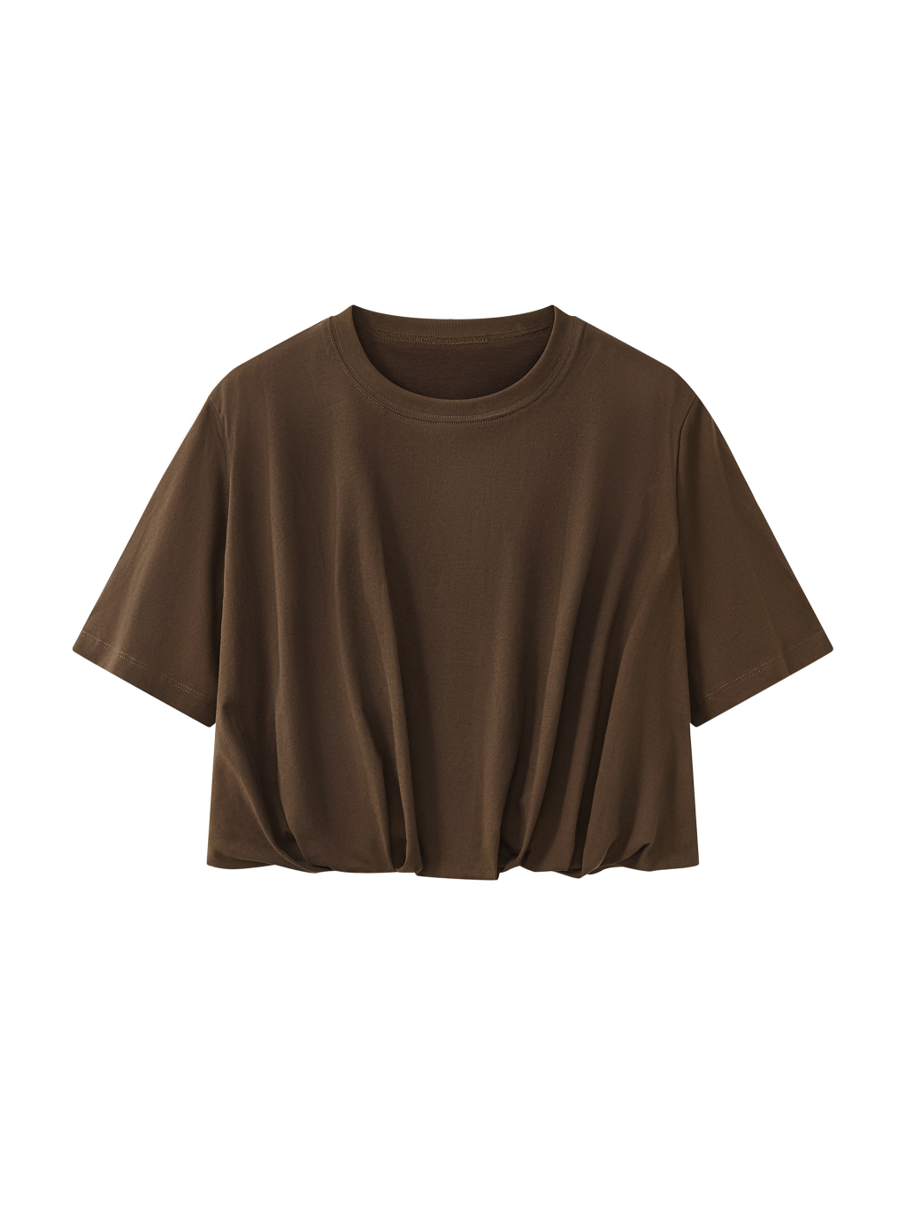 Women’s Crop Bubble Hem T-Shirt - Main Image