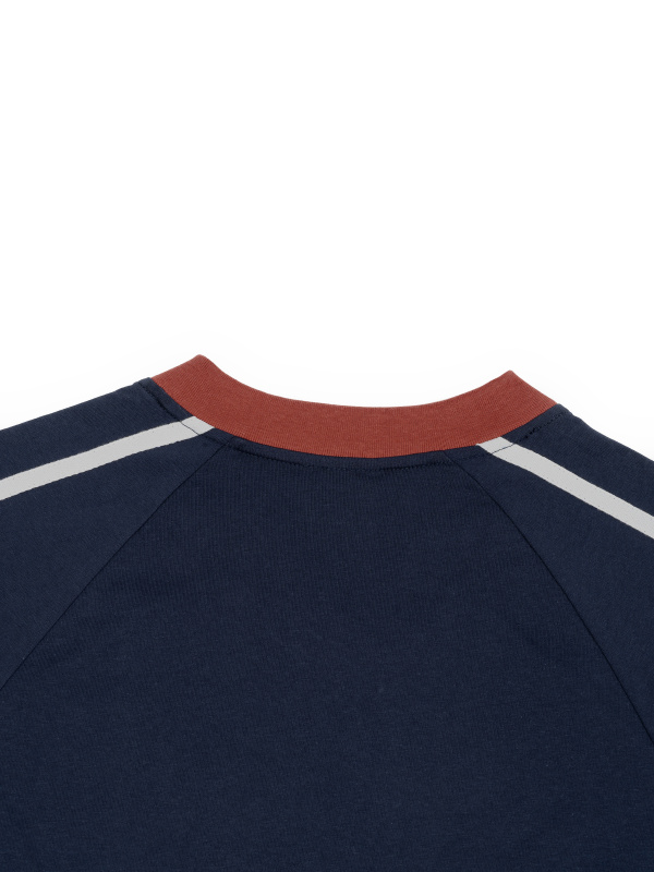 Unisex Color Block V-Neck T-Shirt