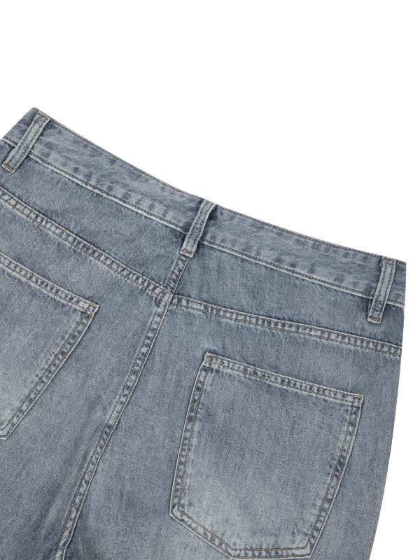 Men's Vintage Wash Barrel Leg Jeans