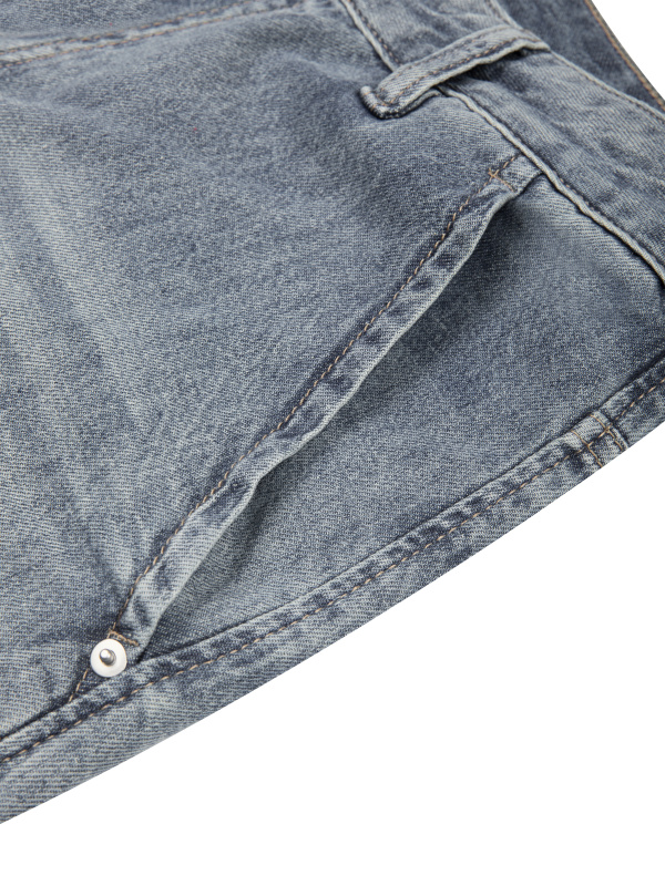 Men's Vintage Wash Barrel Leg Jeans