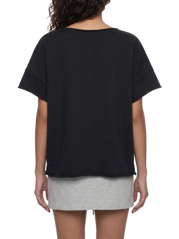 Unisex Heavyweight Boxy Raw Edge T-Shirt