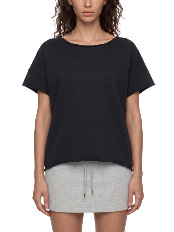 Unisex Heavyweight Boxy Raw Edge T-Shirt