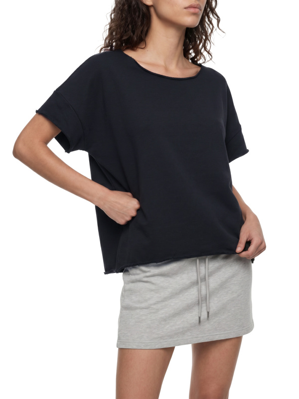 Unisex Heavyweight Boxy Raw Edge T-Shirt