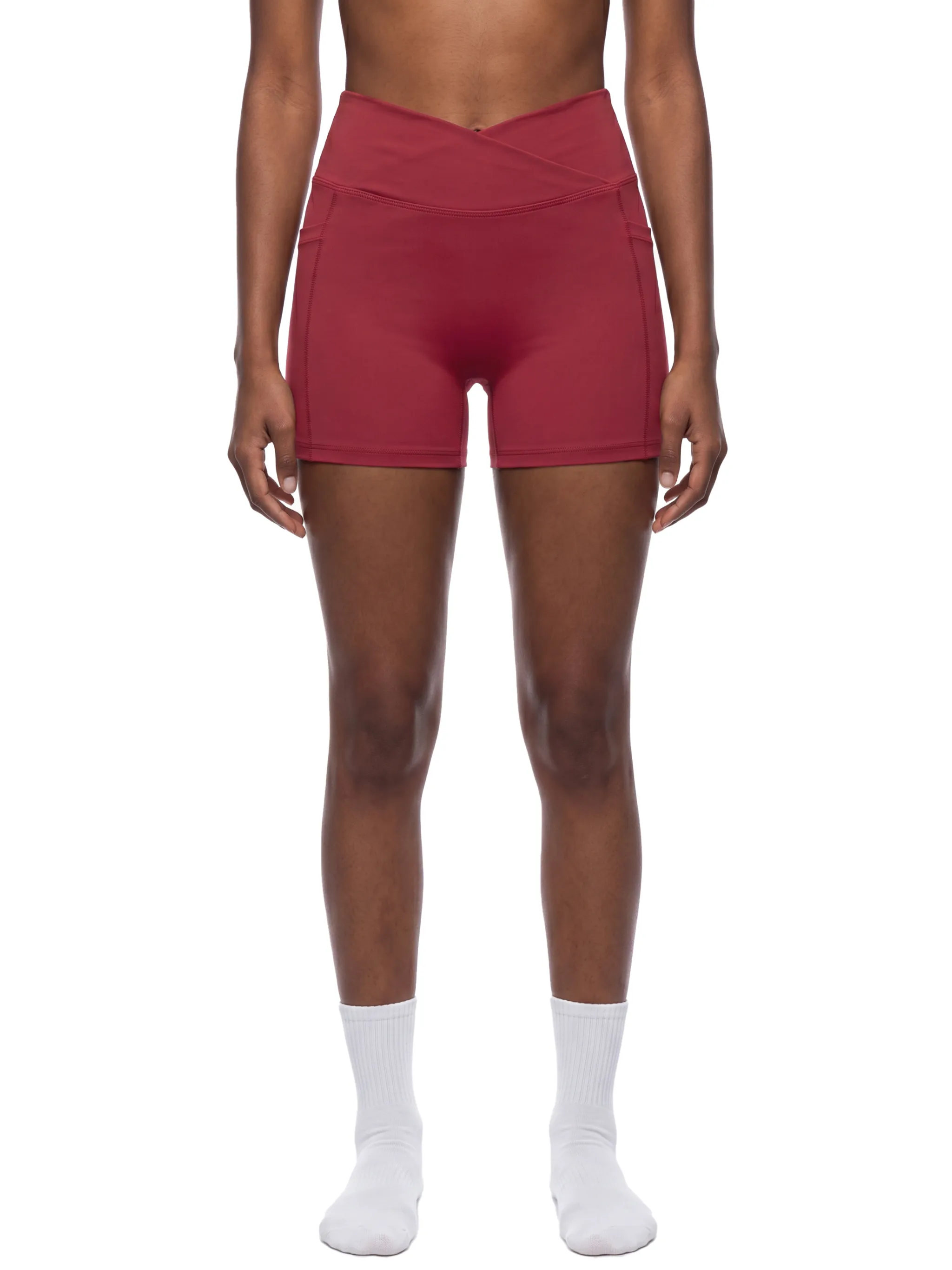 Women’s High Rise Pocket Yoga Shorts 