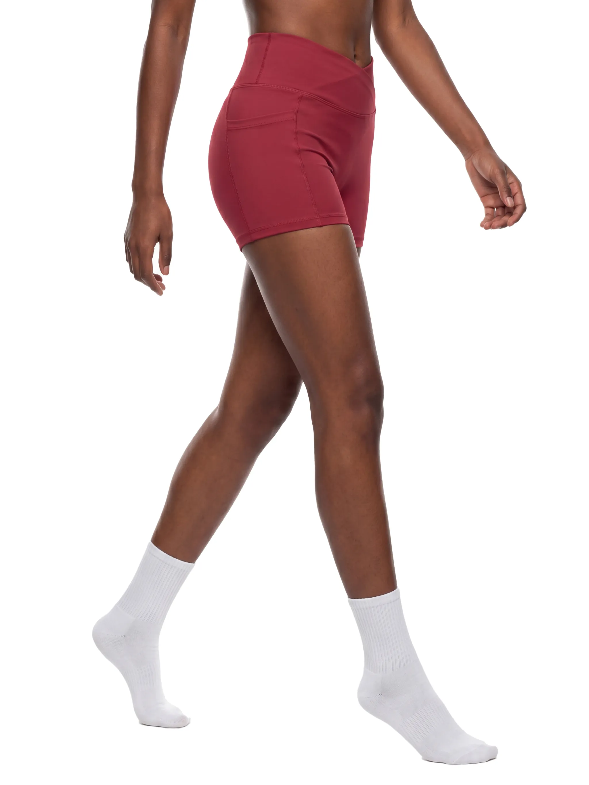 Women’s High Rise Pocket Yoga Shorts 