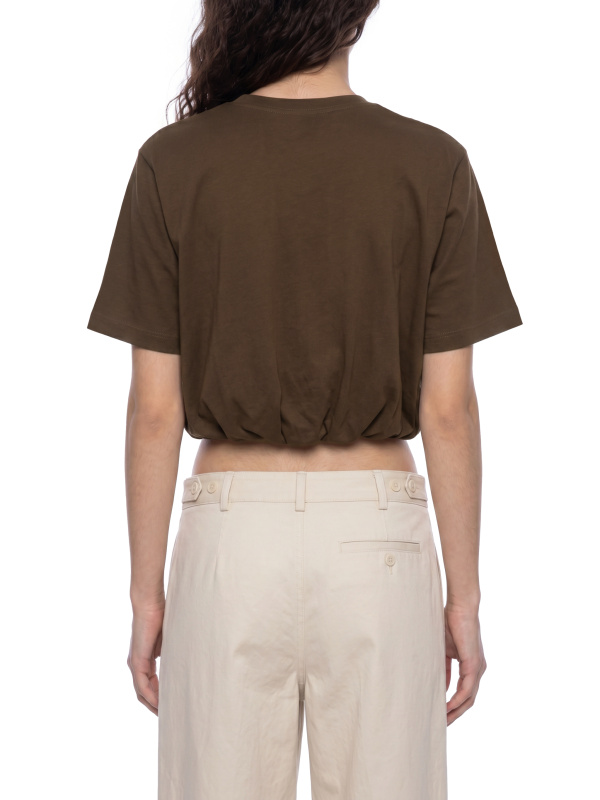 Women’s Crop Bubble Hem T-Shirt