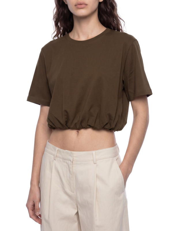 Women’s Crop Bubble Hem T-Shirt