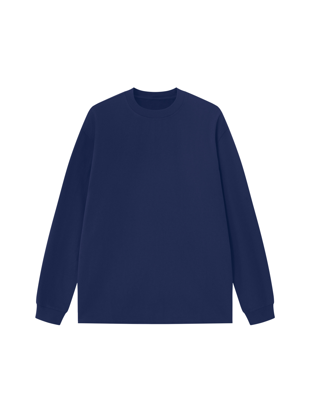 Unisex Raw Hem Long Sleeve T-Shirt - Main Image