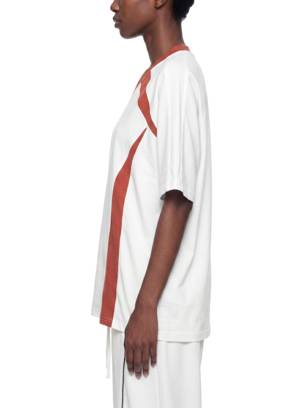Unisex Color Block V-Neck T-Shirt