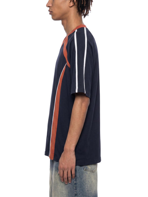 Unisex Color Block V-Neck T-Shirt