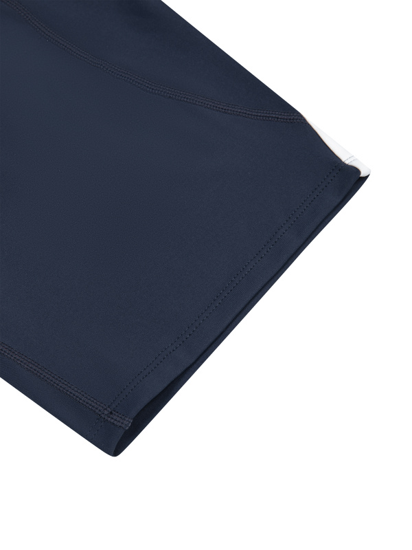 Women's High Rise Color Block Yoga Shorts