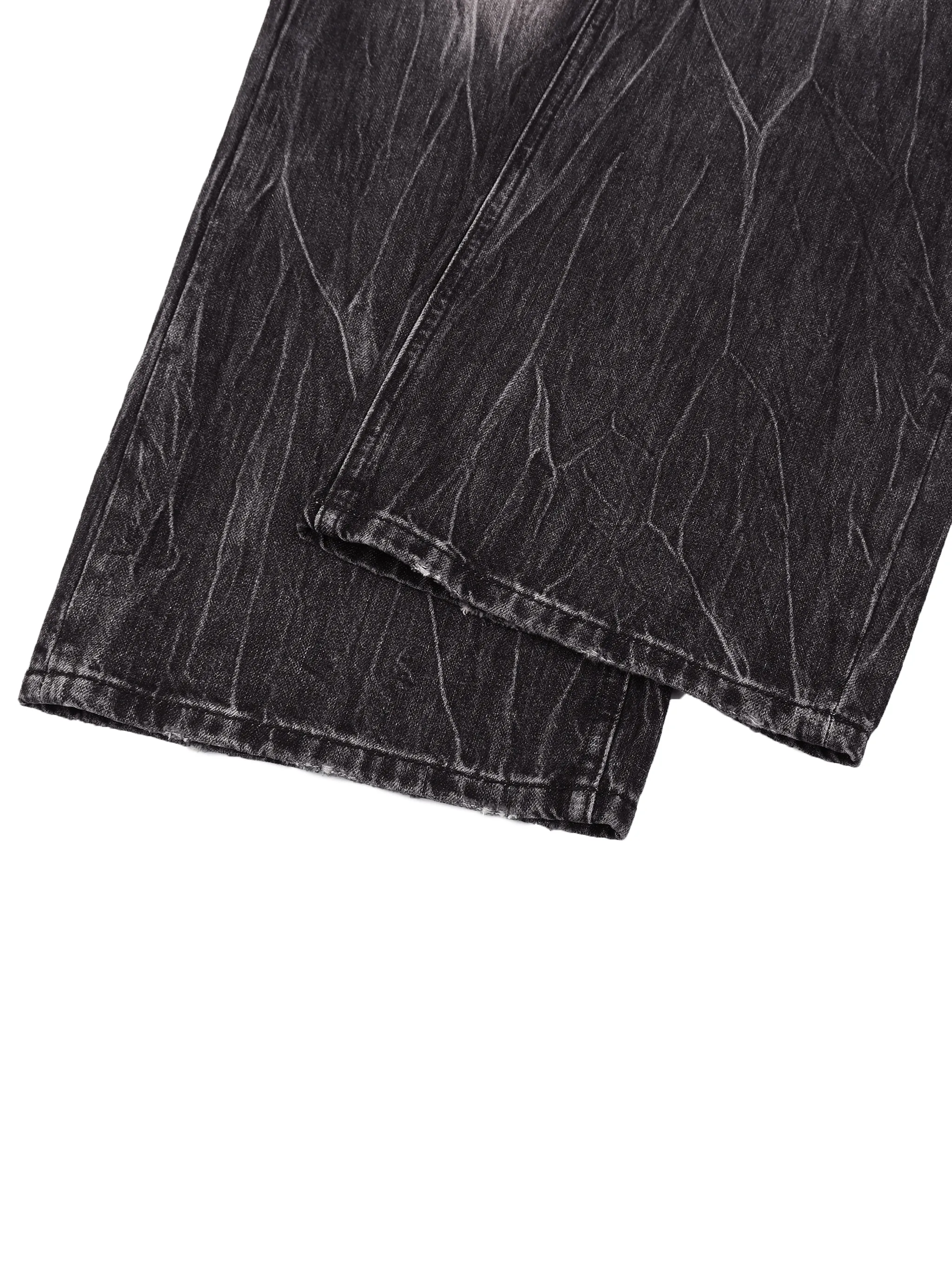 Men’s Vintage Wash Wide Leg Jeans