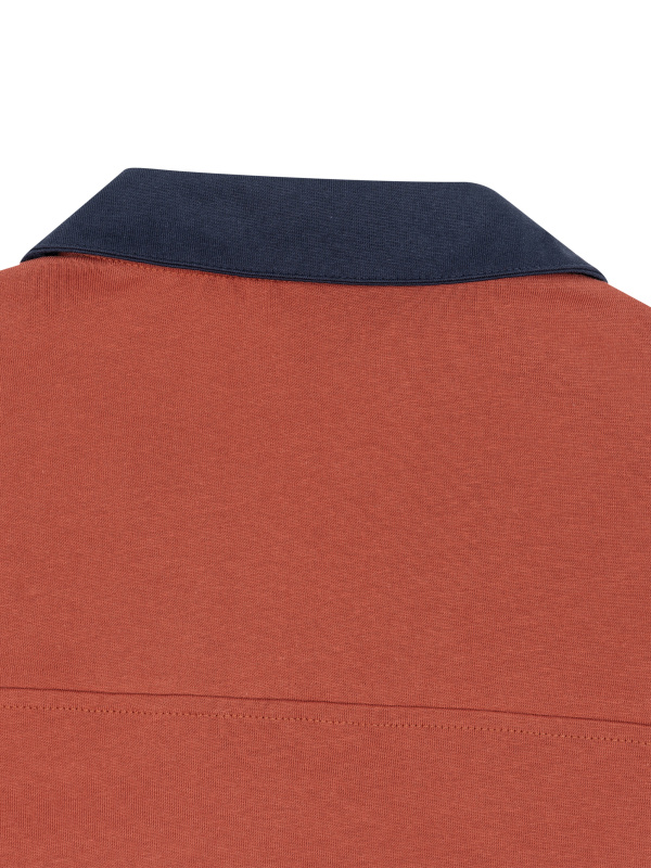 Unisex Boxy Color Block Polo Shirt
