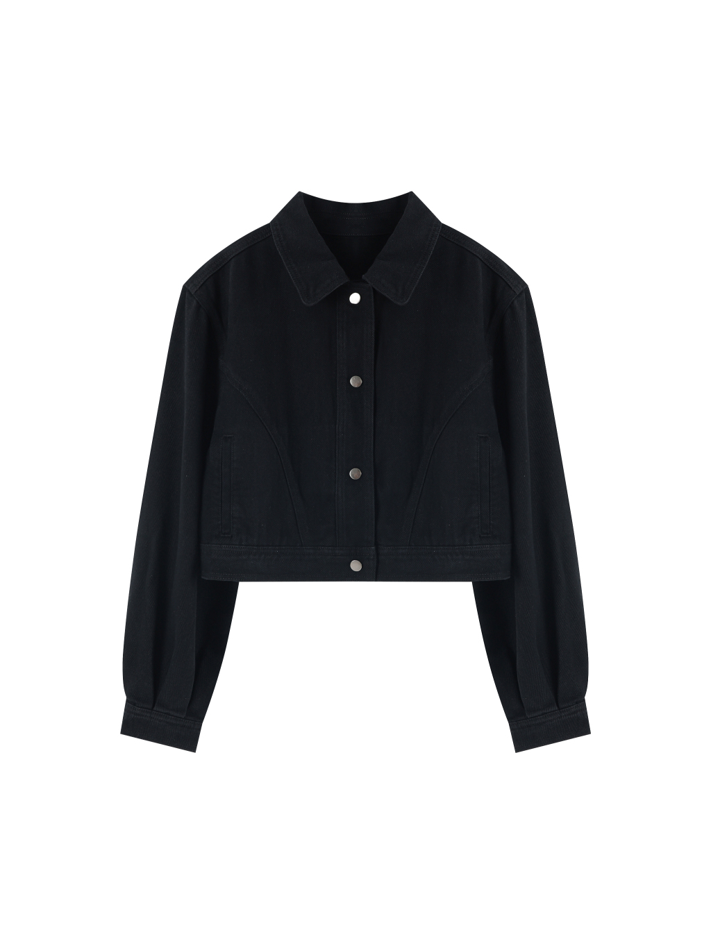 Women’s Crop Denim Jacket - Main Image