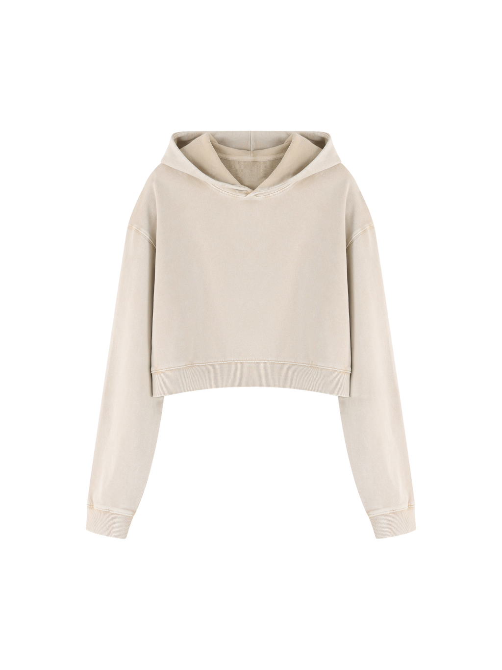 Women’s Mineral Washed Crop Hoodie - Main Image