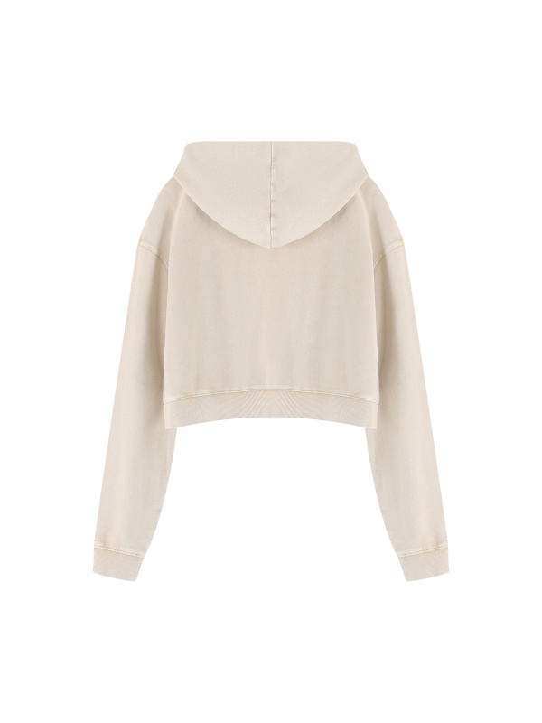 Women’s Mineral Washed Crop Hoodie