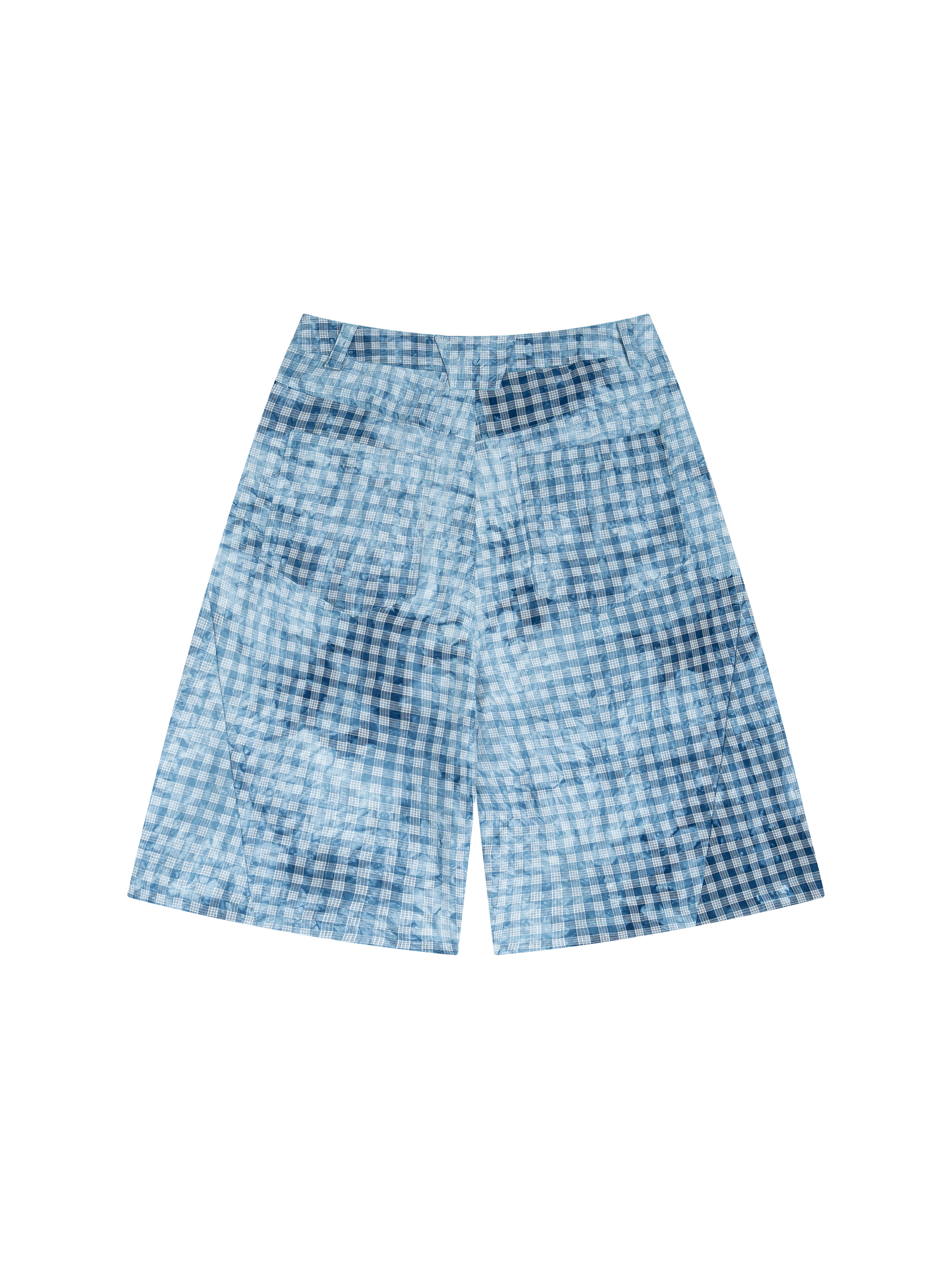 Unisex Enzyme Washed Plaid Shorts #UB0032 | TAPSTITCH