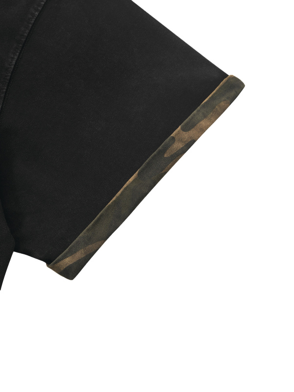 Unisex Mineral Washed Boxy Panel T-Shirt