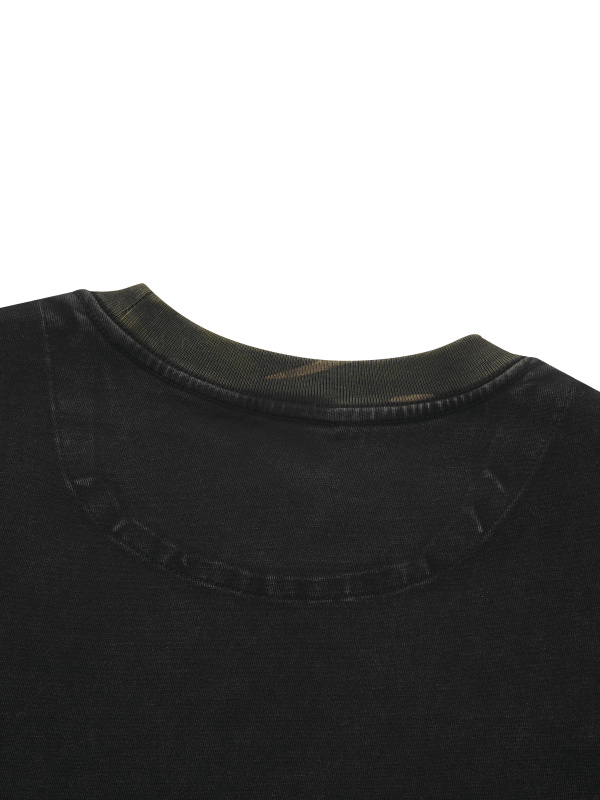 Unisex Mineral Washed Boxy Panel T-Shirt