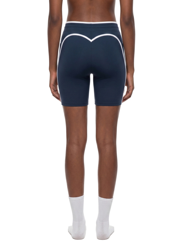 Women's High Rise Color Block Yoga Shorts