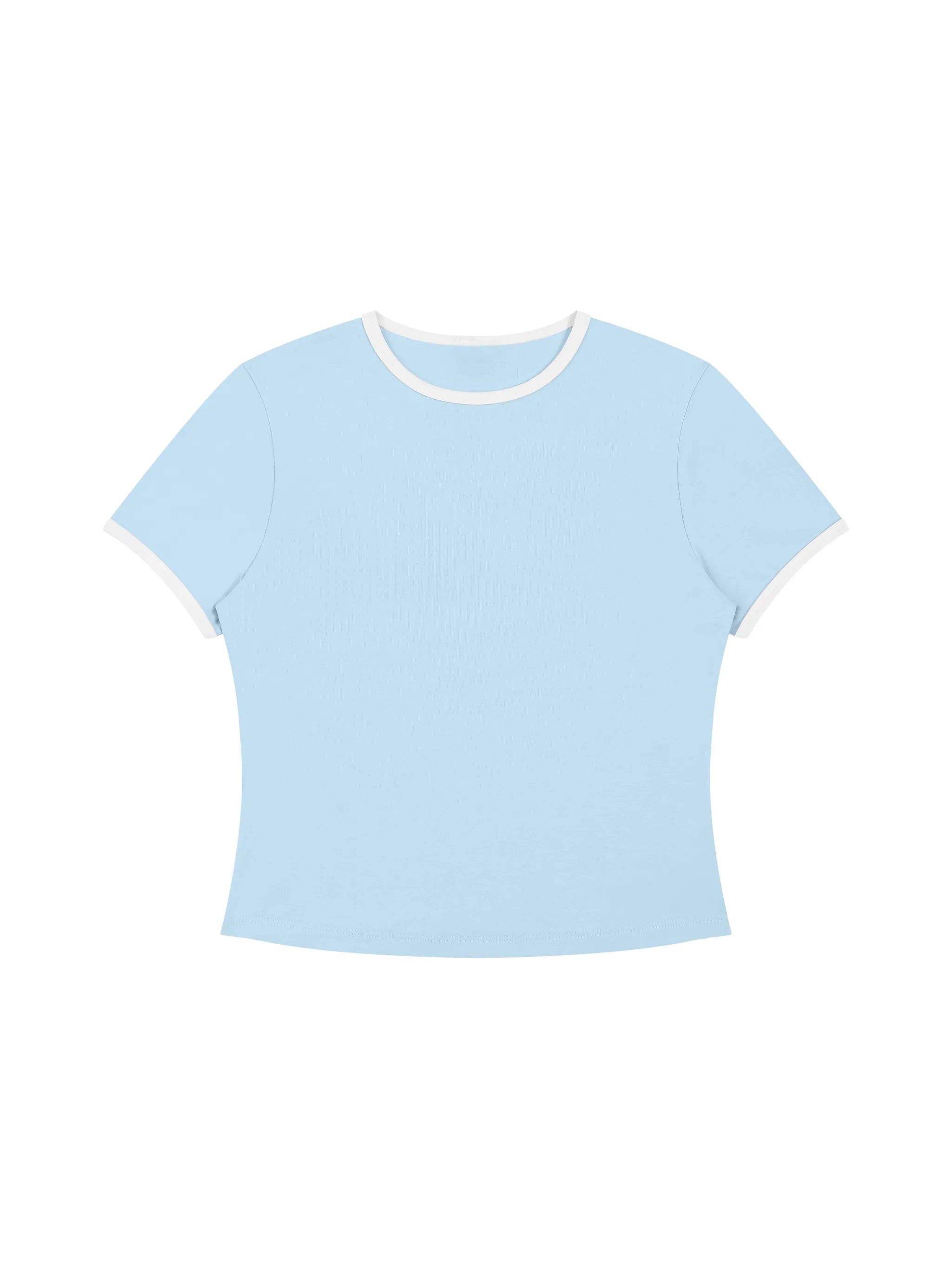 Women’s Color Block Crop T-Shirt - Main Image