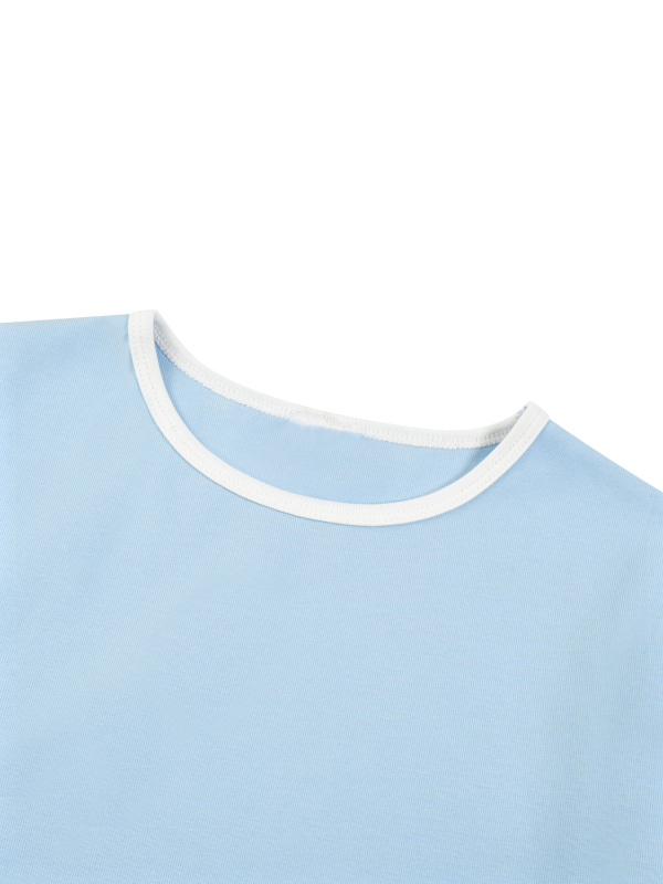 Women’s Color Block Crop T-Shirt