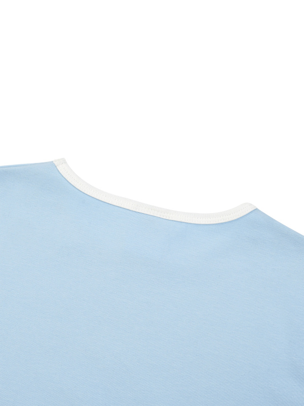 Women’s Color Block Crop T-Shirt
