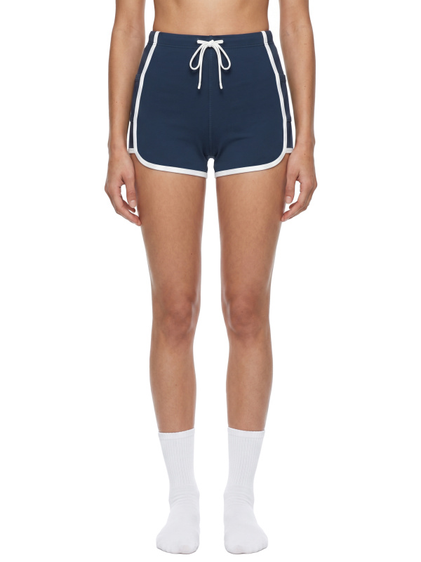 Women's High Rise Color Block Yoga Shorts