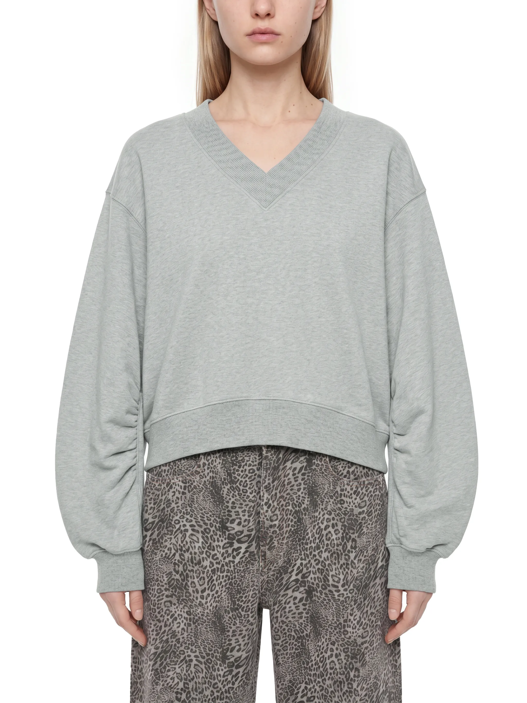 Women’s Crop V-Neck Sweatshirt