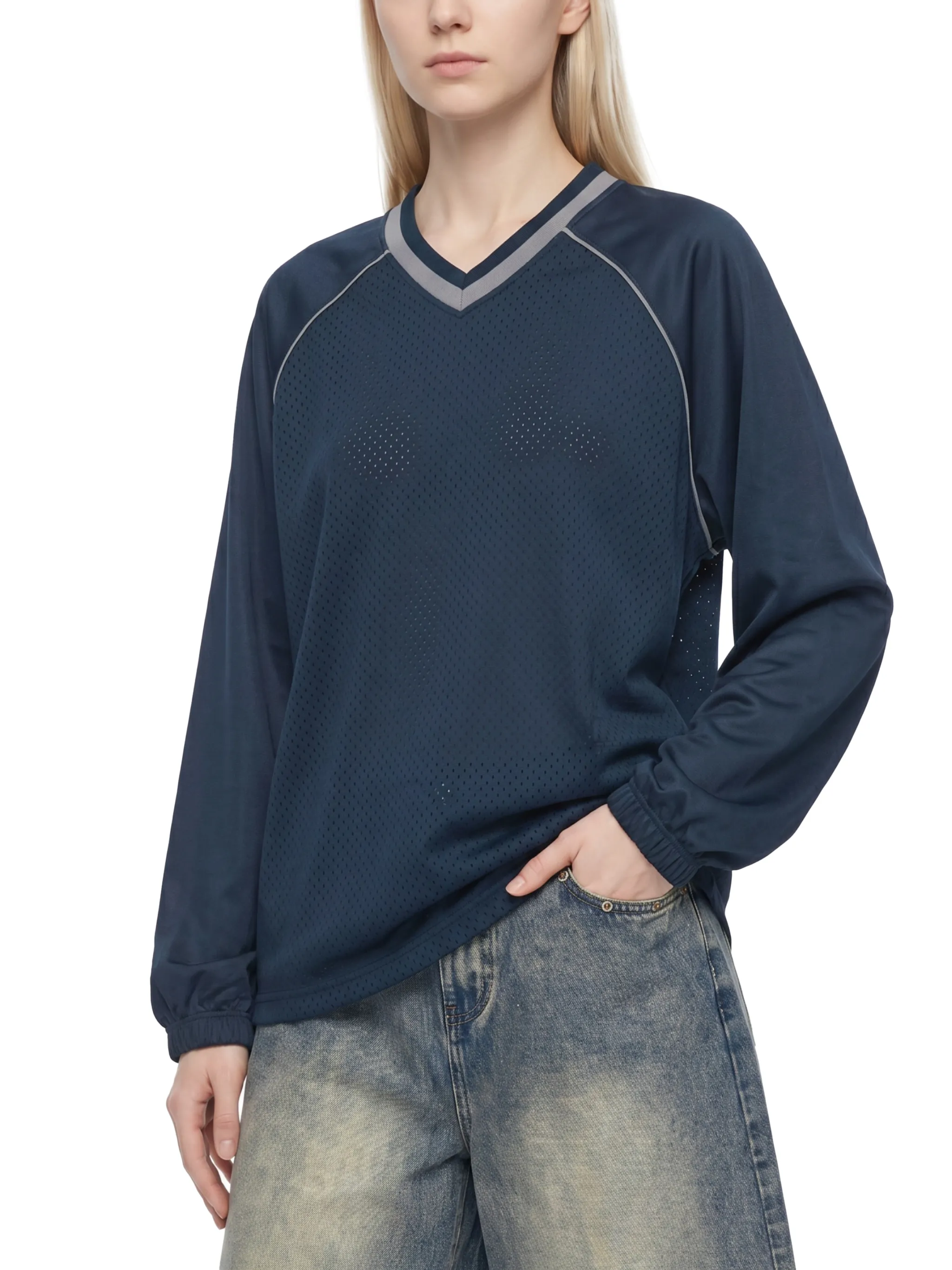 Unisex Paneled Long Sleeve Jersey