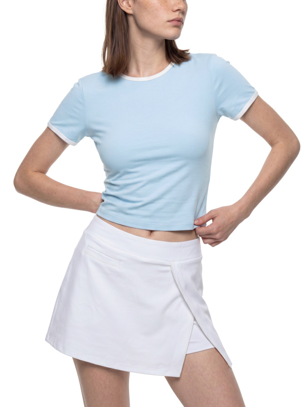 Women’s Color Block Crop T-Shirt
