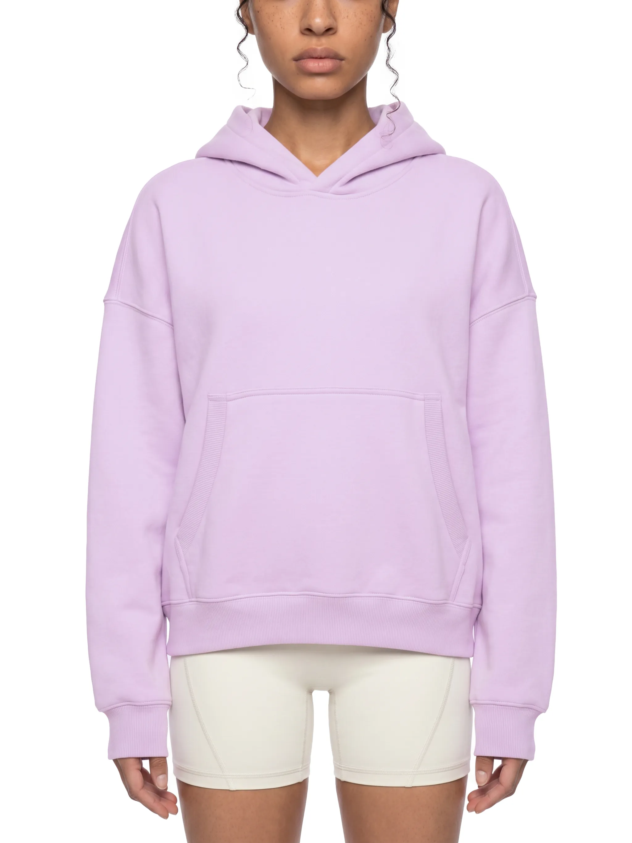 Essential Oversized Boxy Fit Fleece Hoodie