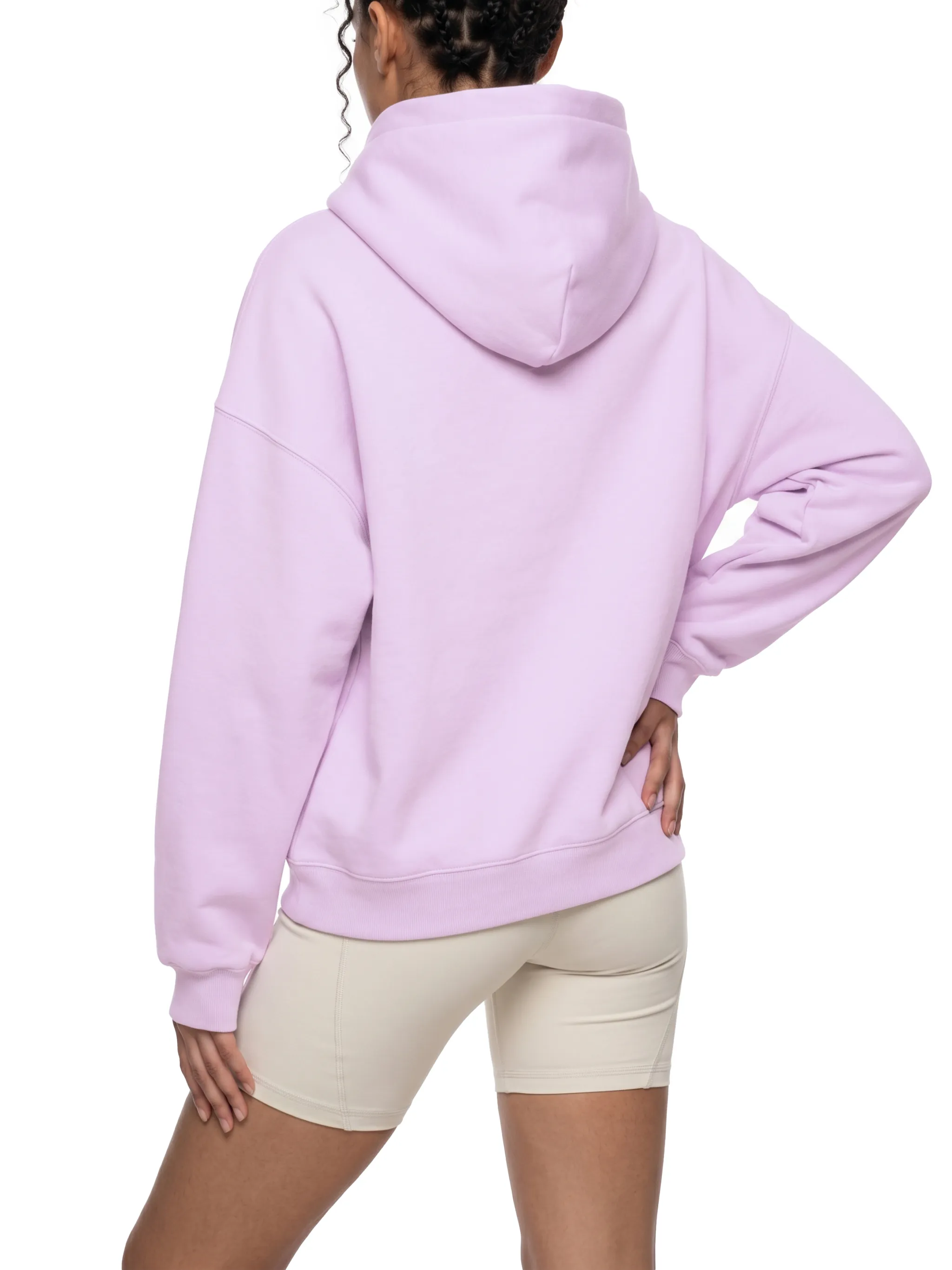 Essential Oversized Boxy Fit Fleece Hoodie